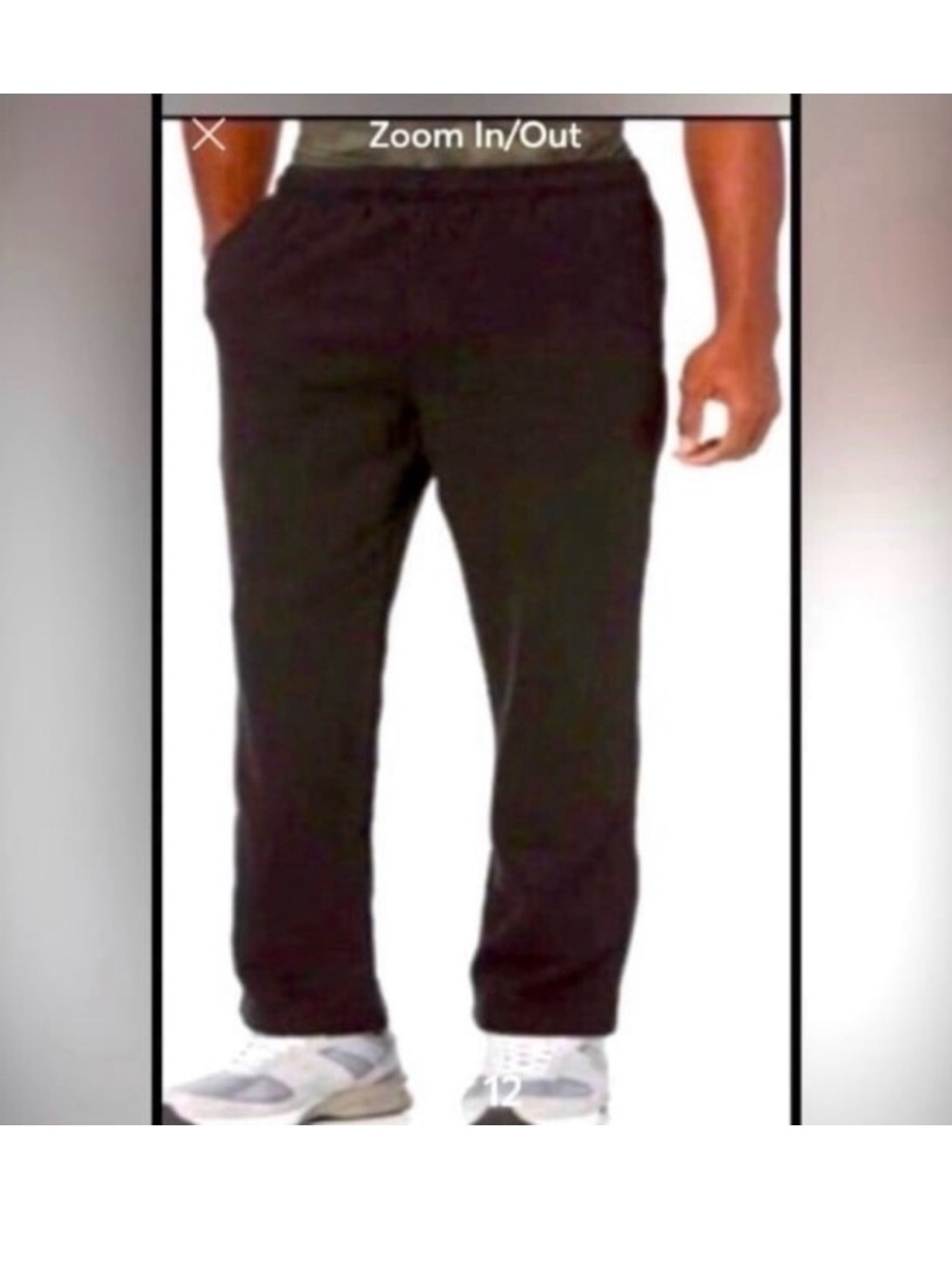 Amazon Essentials Men's Black Casual Jogger Pants